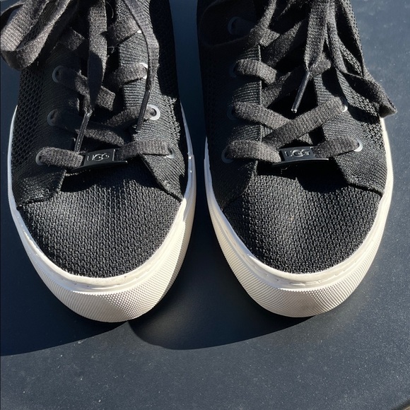 Women's Black UGG Canvas Sneakers - Picture 3 of 13